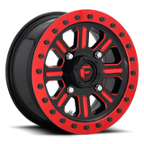 D911 HARDLINE BEADLOCK GLOSS BLACK RED TINTED CLEAR 	15X7 4X156 5+2