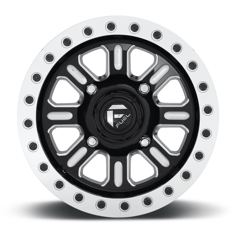 D910 HARDLINE BEADLOCK GLOSS BLACK MILLED 15X7 4X156 5+2