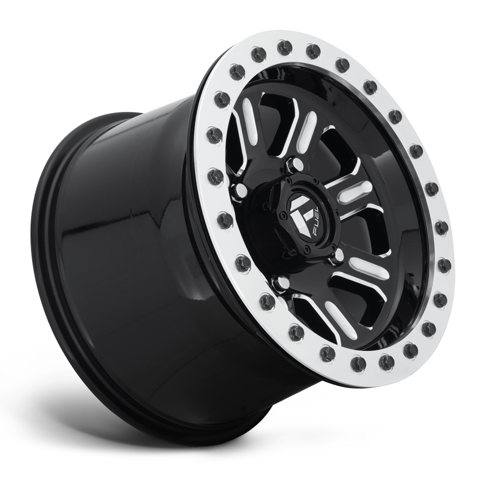D910 HARDLINE BEADLOCK GLOSS BLACK MILLED 15X7 4X156 5+2