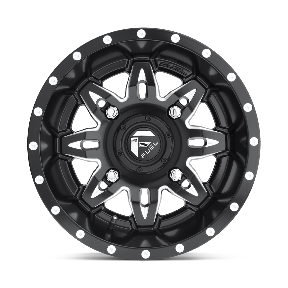 D567 LETHAL MATTE BLACK MILLED 14X7 4X156 4+3