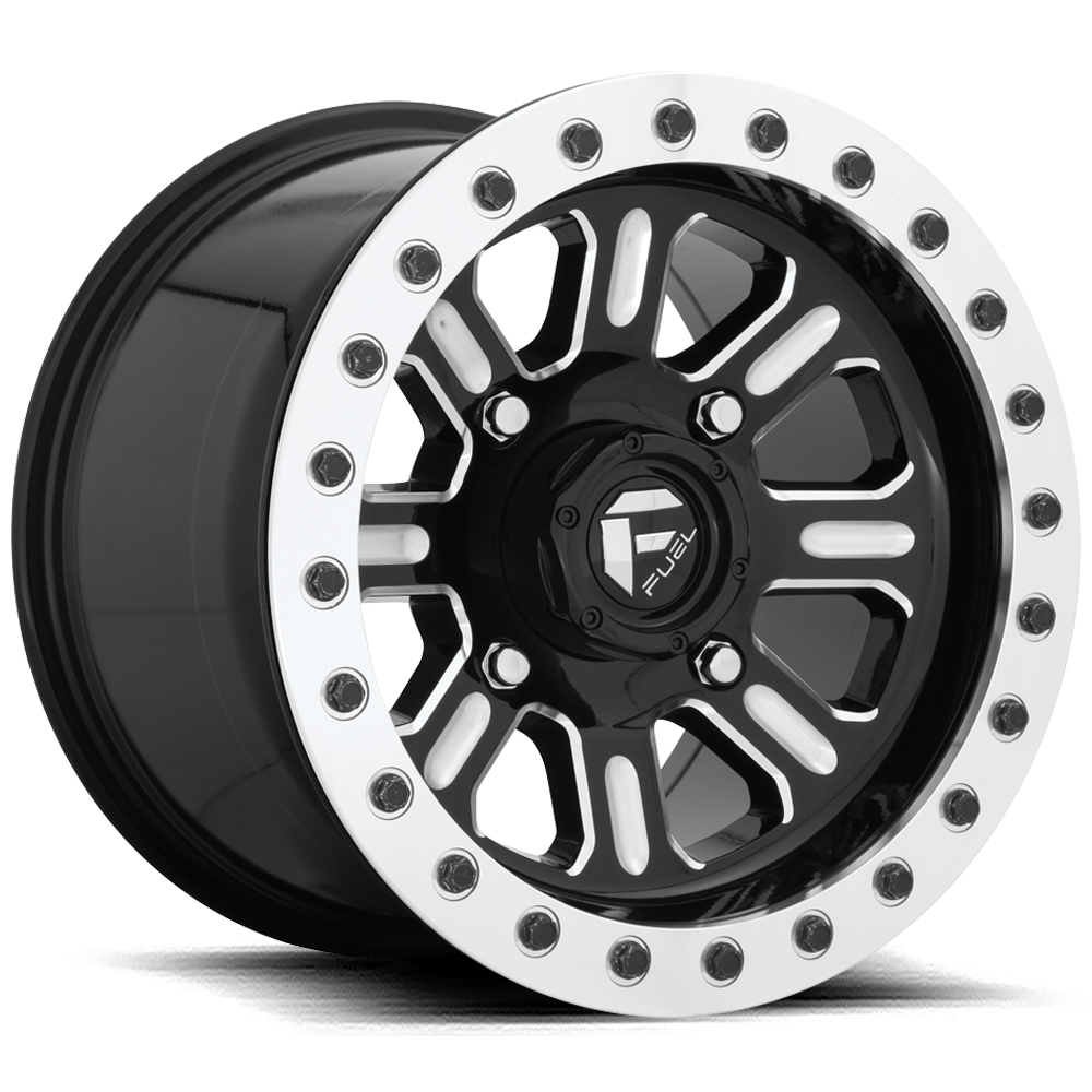 D910 HARDLINE BEADLOCK GLOSS BLACK MILLED 15X7 4X156 5+2