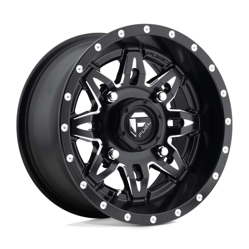 D567 LETHAL MATTE BLACK MILLED 14X7 4X156 4+3