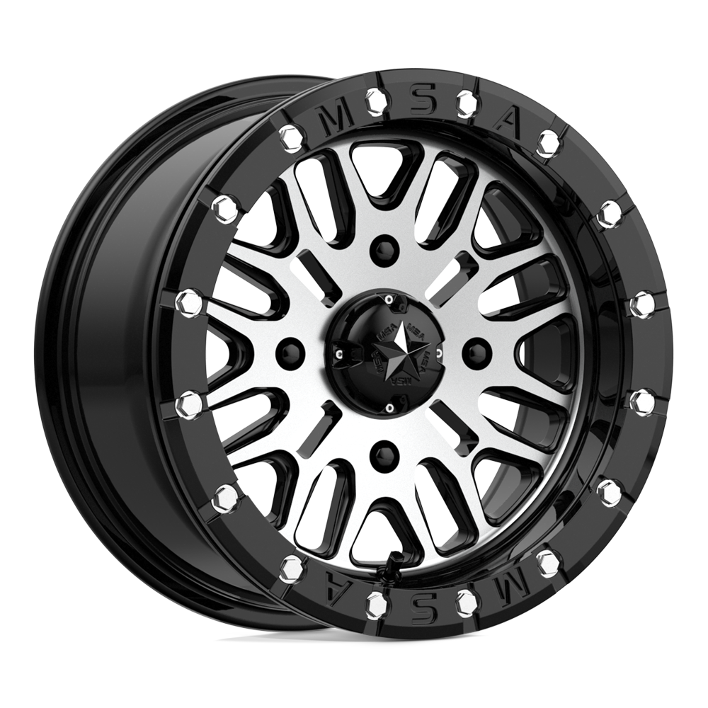 M37 BRUTE BEADLOCK GLOSS BLACK MACHINED BLACK 4x137 18x7 10MM
