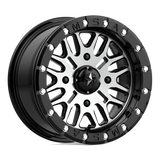 M37 BRUTE BEADLOCK GLOSS BLACK MACHINED BLACK 4x156 15x7 10MM