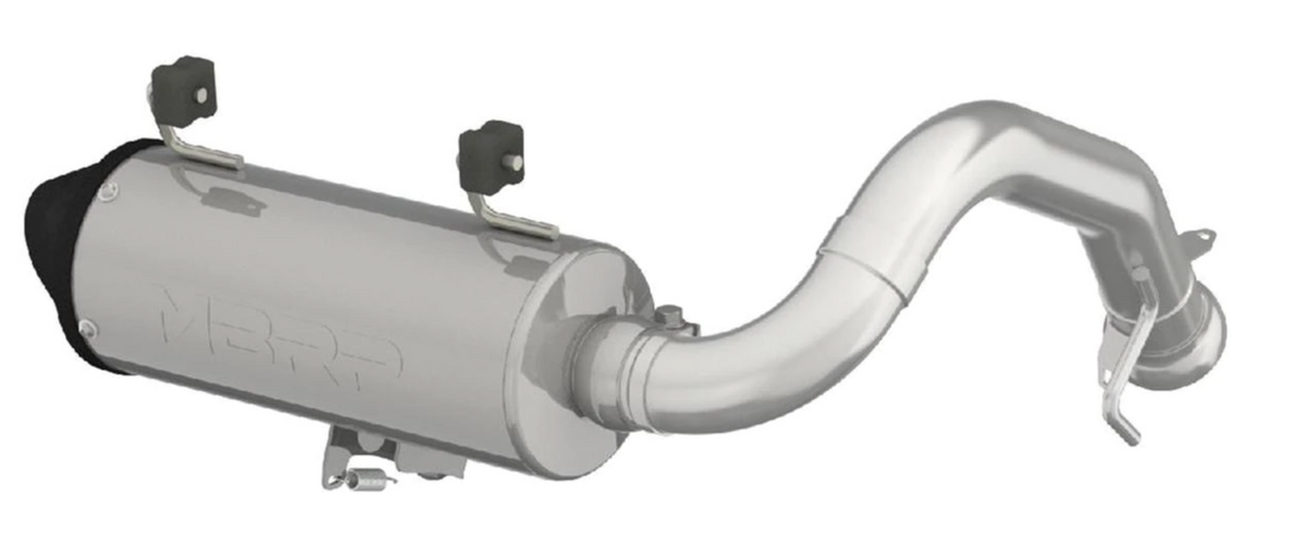 MBRP Single Slip-on Exhaust 2017+ Polaris Sportsman 850SP/1000XP