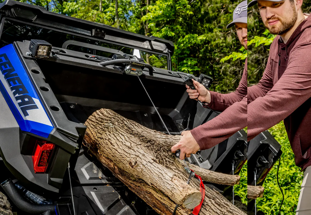 SUPERATV Polaris General XP 1000 Bed Winch
