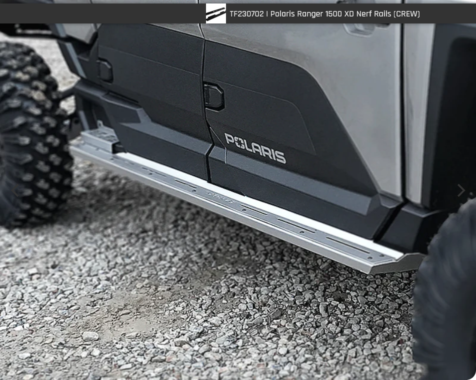 Ranger 1500 XD Nerf Rails (CREW) By Thumper Fab