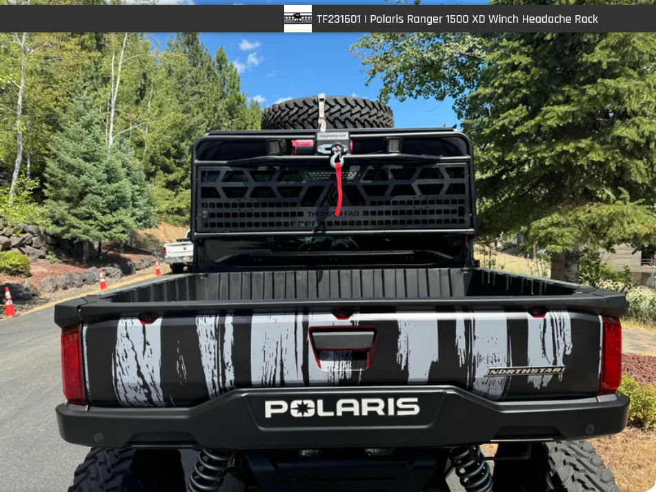 Ranger 1500 XD Winch Headache Rack By Thumper Fab