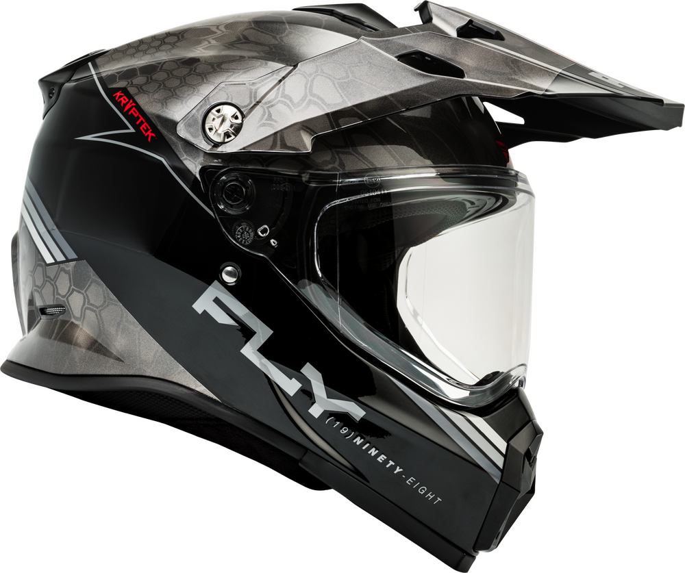 FLY RACING TREKKER KRYPTEK CONCEAL HELMET BLACK/GREY/WHITE
