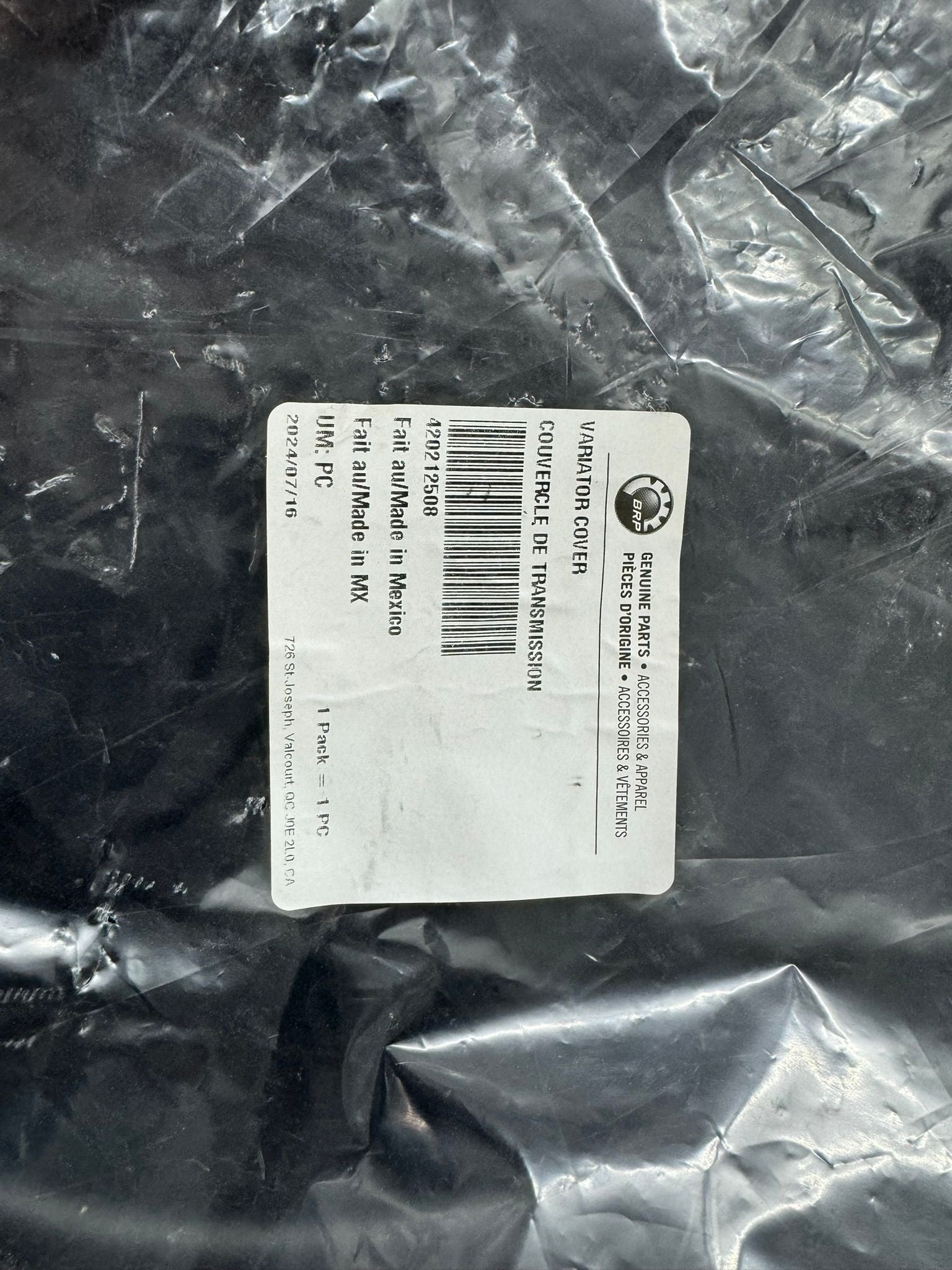 CAN AM MAVERICK X3 TURBO OEM CLUTCH COVER - 420212508