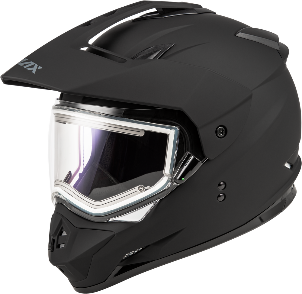 GMAX GM-11S SNOW HELMET W/ ELEC SHIELD MATTE BLACK