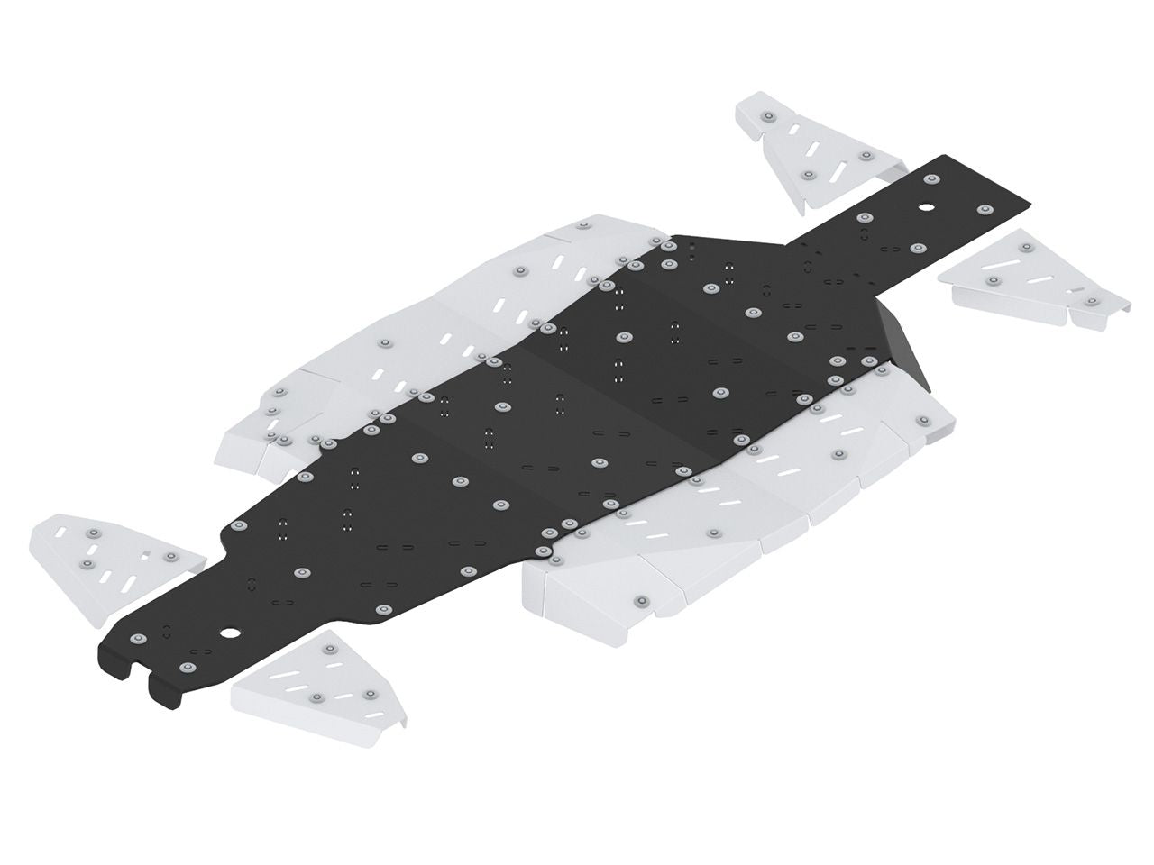 CFMOTO ZFORCE 950 Sport (2023+) Skid Plate (aluminium + plastic) Full Set Iron Baltic