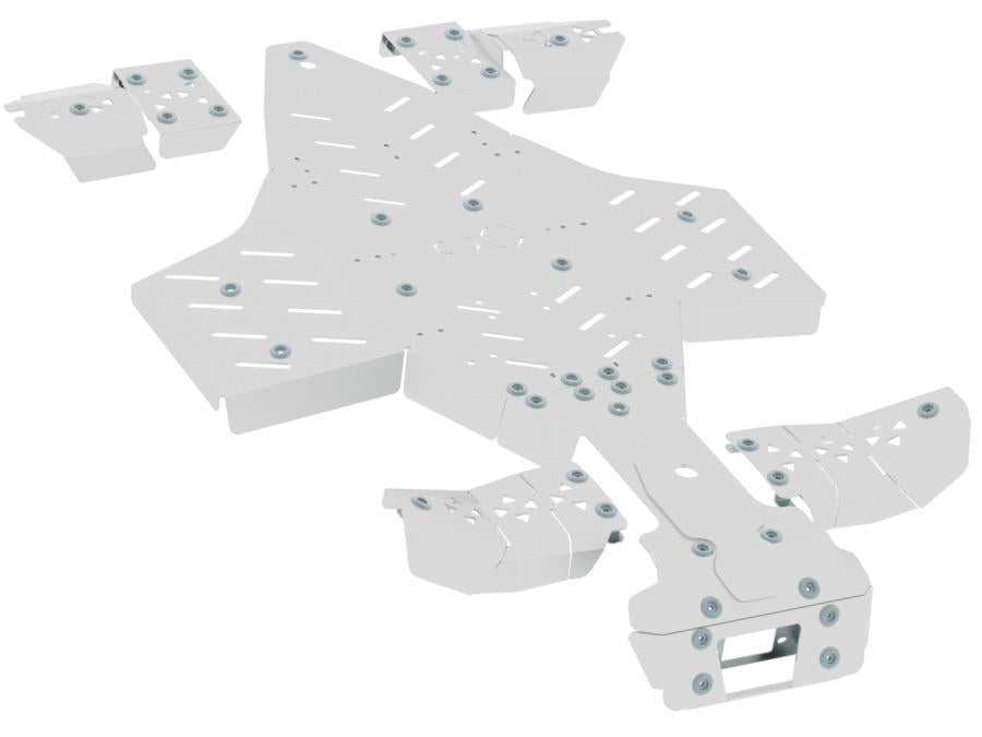 Polaris Sportsman XP 1000 (2017+) Skid plate full set (aluminum) Iron Baltic