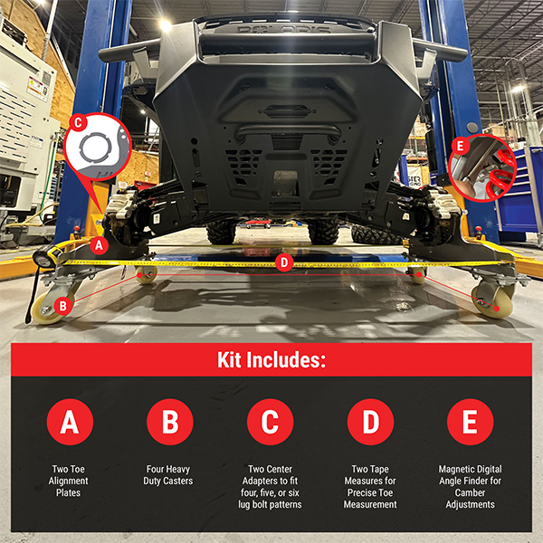Wheel Alignment Kit Tool with Casters