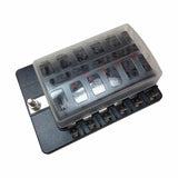 12 Way Fuse Block - Blade Terminals - LED Indicators