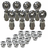 4 Link Rod End Kit - 1/2" Chromoly Heim - 1" OD Tubing