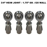 Sway Bar Link Fab Kit -  3/4" Chromoly Heim - 1.75" OD Tubing