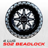 502 Billet Aluminum Beadlock wheel Black