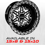 504 Billet Aluminum Can-Am Beadlock wheel 6 lug Black