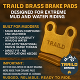 Kawasaki Ridge/Ridge Crew KWF 1000 2024-2026 Brass Brake Pad Set