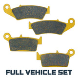 Kawasaki KX125/KX250/KX500 1995-2007 Ceramic Brake Pad Set