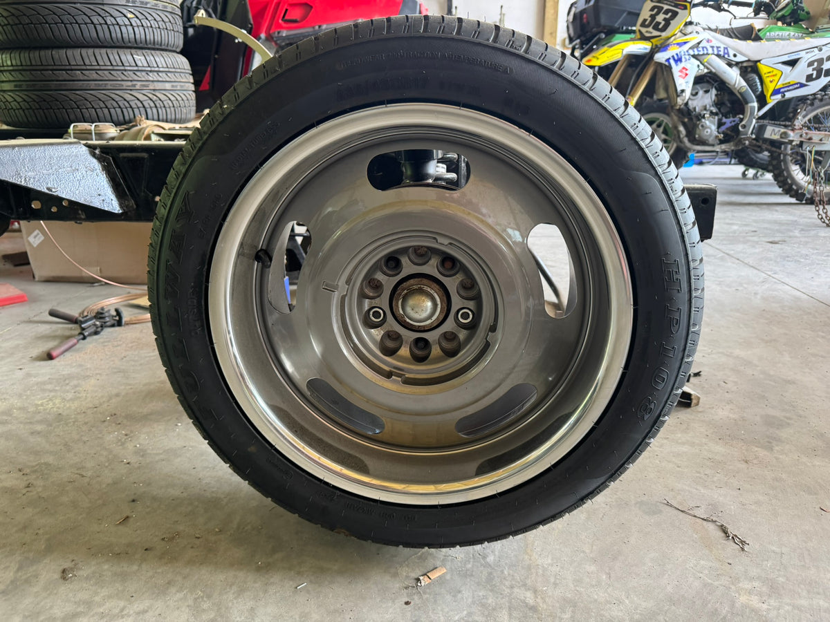 American Racing VN506 Mag Gray W/ Polished Lip 17x8 0mm 5x120.65/5x127 Bolt Pattern