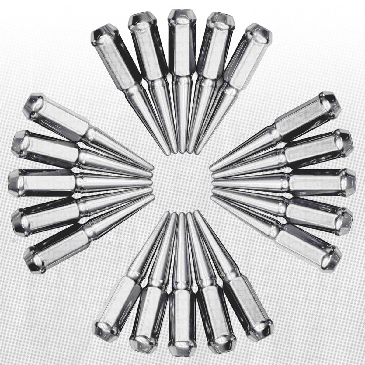 12x1.25mm Extended Spike Lug Nuts - 60 Degree Taper Seat