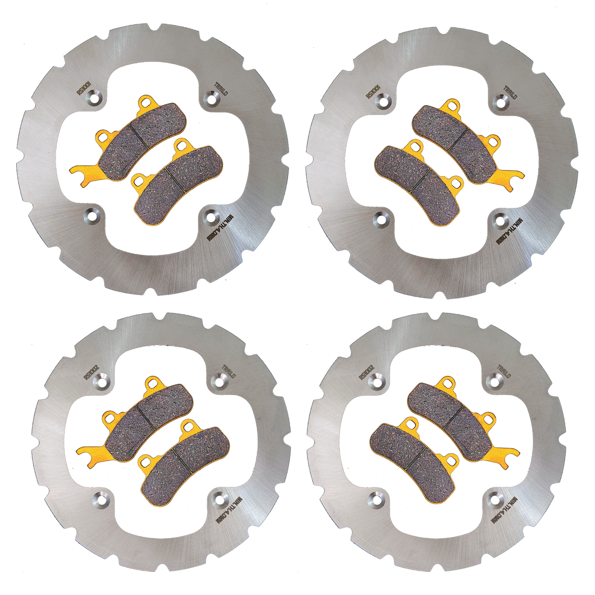 Can-Am Defender MAX 6-Seater/PRO/6x6 HD10/HD9/HD8/HD7 2016-2026 Ridge Rider Rotor and Pad Kit
