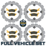 Can-Am Renegade 1000/850/800/570/500 2012-2019 Ridge Rider Rotor and Pad Kit