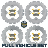 Polaris Ranger EV/Crew 700/570/570-6 2008-2025 Ridge Rider Rotor and Pad Kit