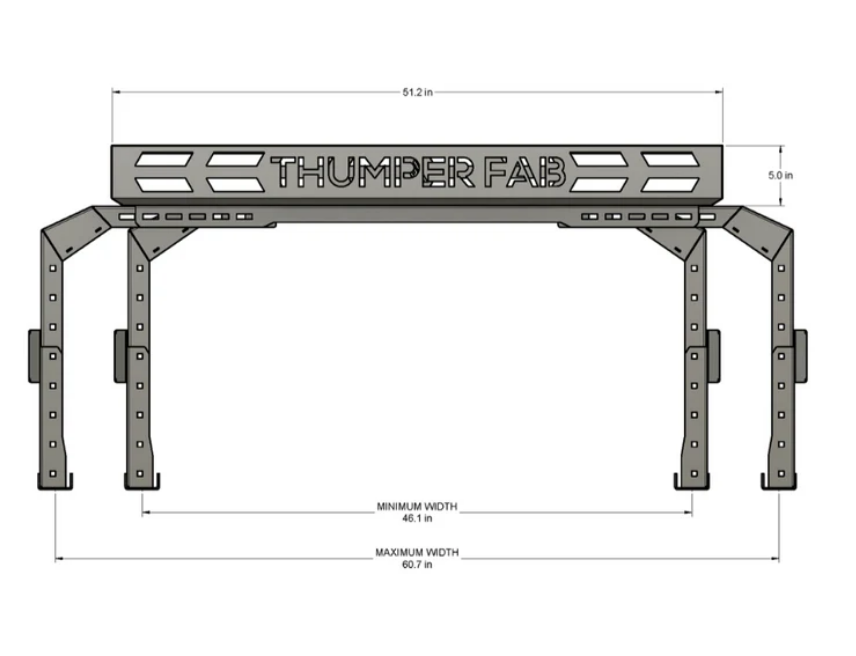 Adjustable UTV Bed Rack – NCB Performance