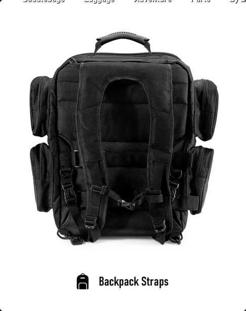 30L - Voyage Large Motorcycle Sissy Bar Backpack