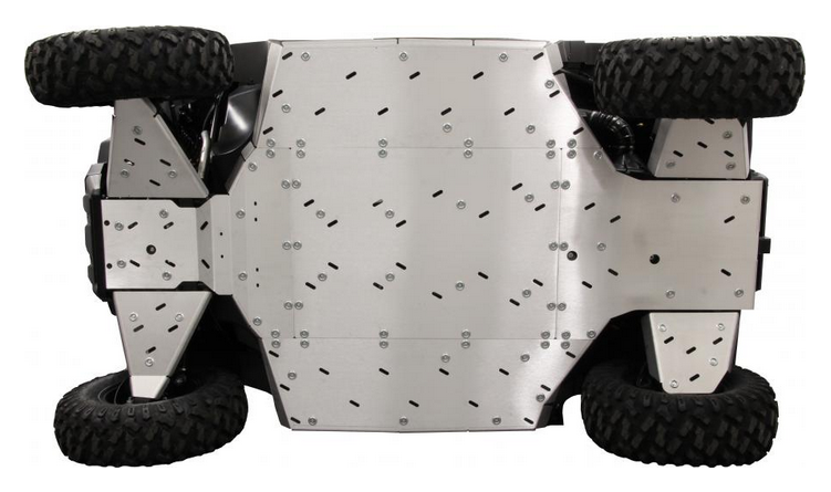 SKID PLATE FULL SET (ALUMINUM) CFMOTO U10 PRO (NON-XL)