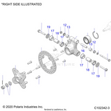 REAR HUB SUSPENSION BUSHING KIT OEM - POLARIS SCRAMBLER SPORTSMAN XP 1000 S - 5142695