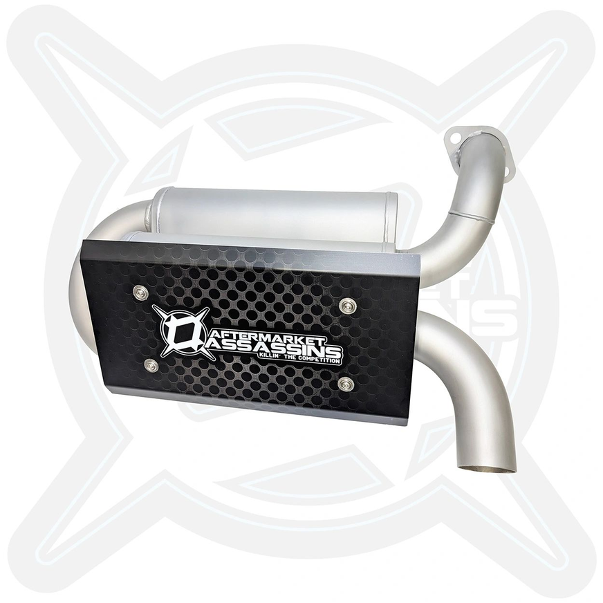 AA Dual Suppressor Slip-On Exhaust for 2018-Up Polaris Ranger XP 1000 *REAR MOUNT ONLY*