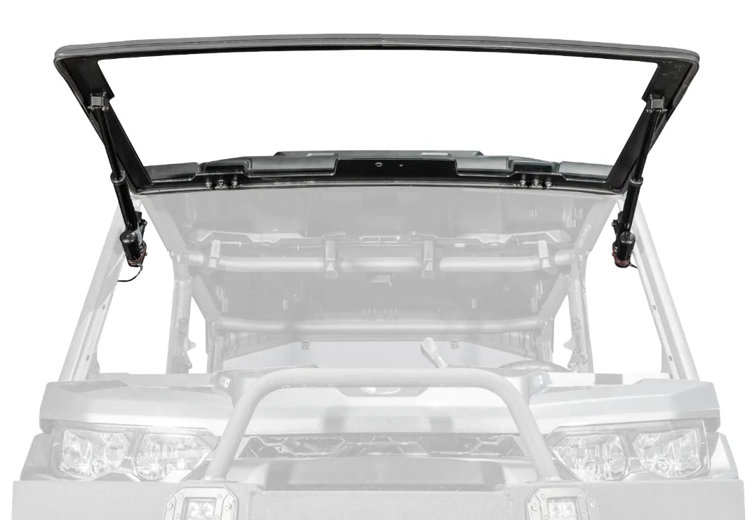 Can-Am Defender HD11 MaxDrive Power Flip Glass Windshield - Superatv