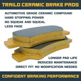 Yamaha YZ125/YZ250/YZ250F/YZ426F 1998-2002 Ceramic Brake Pad Set