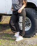 Ride Dirty Open Bottom Sweats
