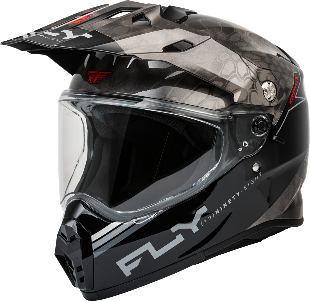 FLY RACING TREKKER KRYPTEK CONCEAL HELMET BLACK/GREY/WHITE