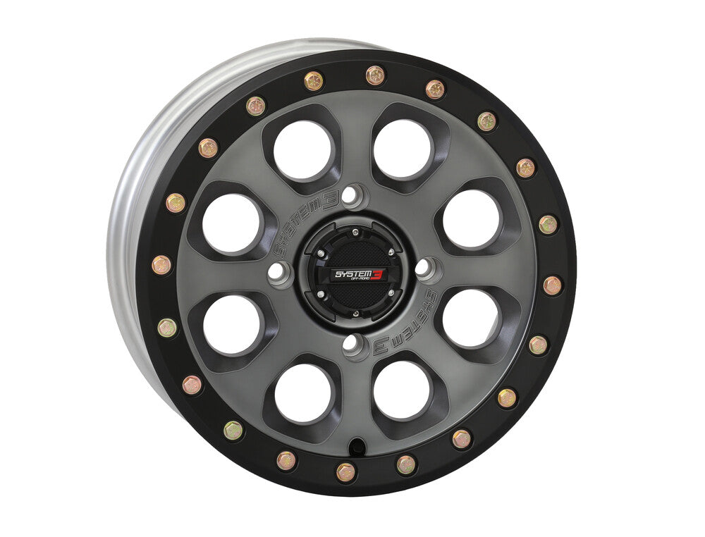 SYSTEM 3 SB7 BL WHEEL 14X7 4+3 (+10MM) 4/156 MATTE TITANIUM