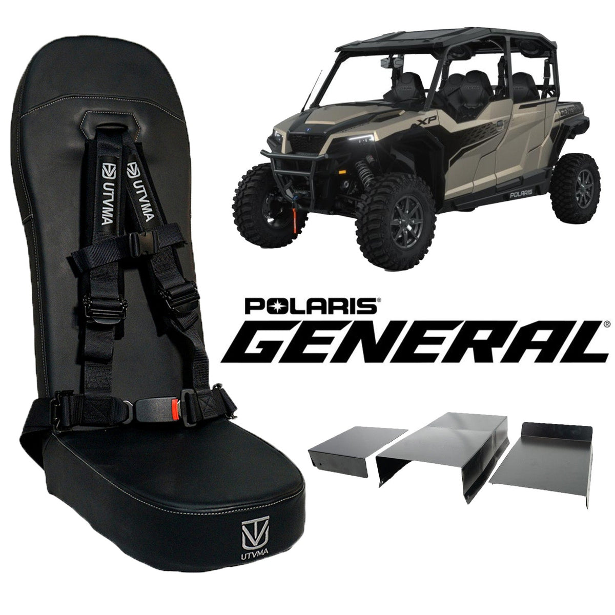 General 4 Rear Bump Seat w Console Delete Kit (2016+)